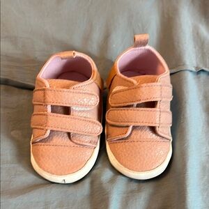 Baby Pink Velcro Sneakers, like new